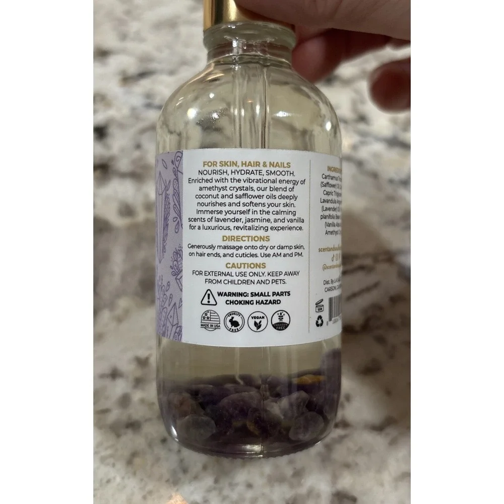 Scent +‎ Soul RESTORE Amethyst Crystal Multi-use Oil vibrational crystal Energy